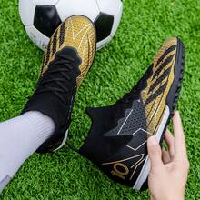 Męski I Damski Buty piłkarskie Murawa Wewnętrzne I Na wolnym powietrzu Jednolity Podłoże High-top Spiczaste Młoda Profesjonalna strona Trening Piłka nożna Buty za kostkę