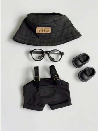 1-4pcs Clothing Accessories, Multi-Color Bib Pants, Summer Hats, Glasses, Boots Or Complete Set With Clothes, Suitable For BJD And Most Dolls