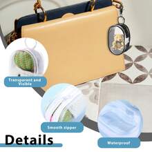 Charging Cable Organizer, Waterproof Transparent Cable Bag, Mobile Phone Charger Storage - Portable Headphone Bagkeychains Travel Essentials Keychain - 白色 - 查看 4