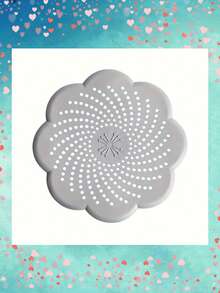 1 Stück blumenförmiger Spülbecken-Abflusssieb - Plastik Abflussschutz für Badezimmer und Dusche, verhindert Verstopfungen, fängt Haare und Schmutz auf, einfach zu reinigen