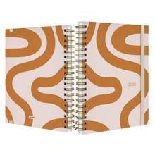 iscool Agenda Planner Semanal Plus 2026 Urban Flow Gestual Cores - Ocre - Visão 2