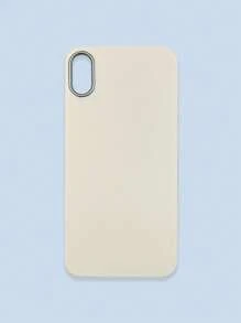 极简时尚白色、灰色、黑色仿皮纹理手机壳，防指纹、防水、防汗，超薄柔软触感，手机保护套，兼容三星、 17 Pro Max、13/14/15/16/16 Plus/16 Pro Max - 白色 - 查看 34