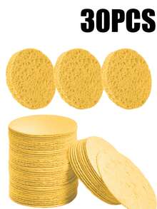 10/20/30/50 Stücke herzförmige komprimierte Gesichts-Reinigungsschwämme, für die Gesichtsreinigung, Massage, Peeling, Gesichtsmaske, Make-up-Entfernung - ultra-weicher exfolierender Make-up-Entferner für tiefe Reinigung, parfümfrei, unisex, Reise-Hautpflege-Grundbedarf, Herzdesign, sanftes Scrub-Material