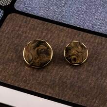 5pcs Elegant Octagonal Metal Buttons, Featuring An Aurora Color Finish And A Vintage-Inspired Delicate Metal Base, Come In Three Colors For Versatile Styling. With Their Refined Texture, They Exude A Fashionable Vibe. Available In Sizes Of 15/21/25mm, They Are Ideal For Decorative Buttons On Coats, Sweaters, Shirts, Suits, Dresses, And Other Garments - Multicolor - View 8