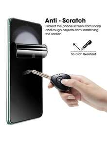 2片装TPU防窥屏保护膜，防刮花，防偷窥，兼容三星Galaxy Z Flip3 5G / Galaxy Z Flip4 5G / Galaxy Z Flip5 5G / Galaxy Z Flip6 5G / Galaxy Z Fold3 5G / Galaxy Z Fold4 5G / Galaxy Z Fold5 5G / Galaxy Z Fold6 5G / Galaxy Z Fold7 5G折叠屏智能手机，手机配件屏幕保护必备品，适用于日常、办公、家庭使用。这款手机屏幕保护膜具有防水、防震、防摔、防刮花等特性，有效保护手机隐私。 - 黑色 - 查看 6