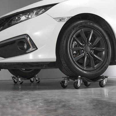 Plataforma rodante para ruedas, plataforma rodante para ruedas de 3000 lb/1360 kg, juego de 2 estacas para neumáticos de automóvil, plataforma rodante para neumáticos de automóvil de alta resistencia para mover automóviles, camiones, remolques, motocicletas y barcos