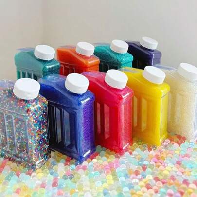 40.000 perlas de gel absorbente de agua/perlas de burbujas, con un diámetro de 1-2 mm antes de la absorción de agua, pueden expandirse a un diámetro de 7-8 mm después de la absorción de agua, pueden mantener el agua durante mucho tiempo y se pueden usar para el relleno de jarrones, cultivo sin suelo, decoración de Navidad, Halloween, Acción de Gracias, decoración central de bodas, decoración del hogar, decoración de la habitación, jarrones de flores, jarrones de vidrio