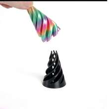 3D打印减压旋转玩具，螺旋3D结构双色漩涡玩具，万圣节礼物，圣诞节礼物