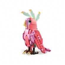 LEGO Creator 3 合 1 野生动物：粉红火烈鸟动物拼搭玩具 - 包含 3 种拼搭选择：粉红火烈鸟、凤头鹦鹉或墨西哥钝口螈 - 适合 8 岁以上儿童、女孩和男孩的学习玩具 - 31170 - 31170 - 查看 6