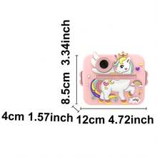 儿童即时打印相机，1080P 高清视频录制，适合幼儿的高清数码摄像机，数码变焦，适合 4 5 6 7 8 9 10 岁女孩的便携式玩具，适合 3-12 岁男孩和女孩的圣诞节生日礼物 - 彩色 - 查看 4