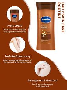 Vaseline 1瓶100毫升可可脂+凡士林保湿身体乳，深层滋养保湿，适合秋冬季干燥肌肤。