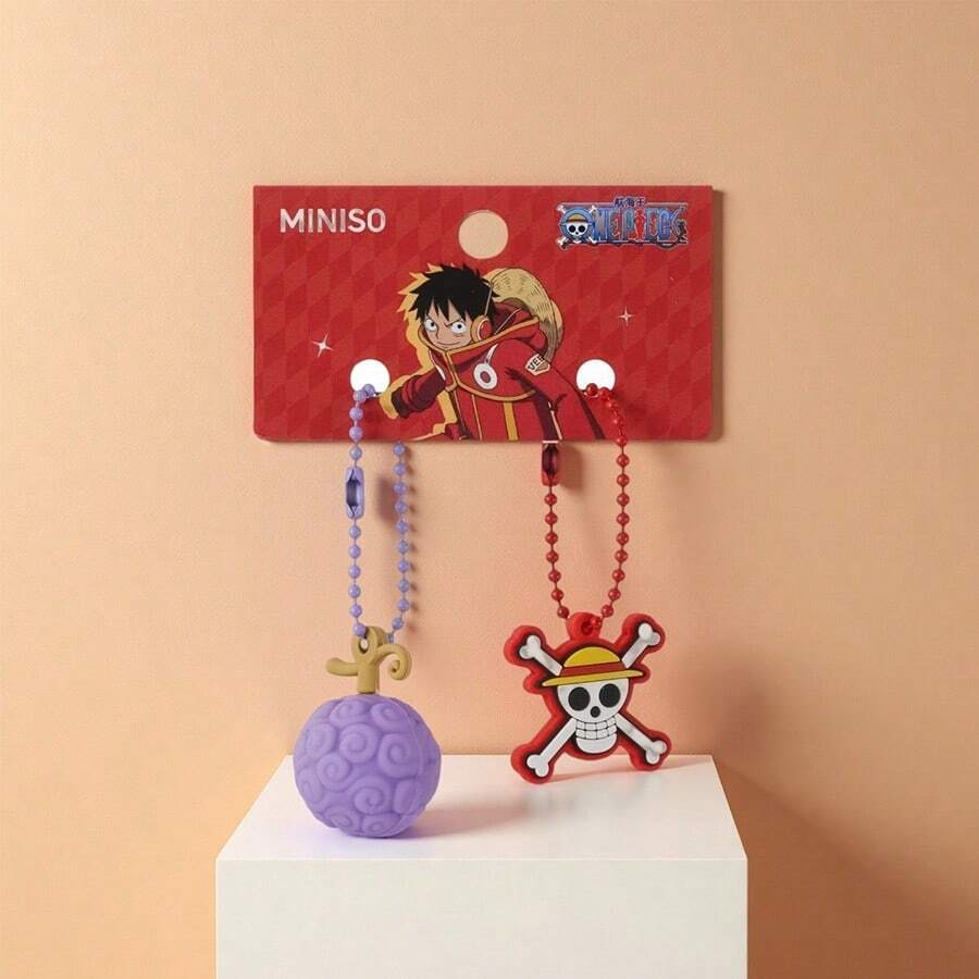 Miniso Mặt dây chuyền Trái Ác Quỷ Ba Chiều trong series One Piece (Luffy). Sản phẩm được thiết kế theo hình dạng ba chiều dựa trên Trái Ác Quỷ của Luffy, tràn đầy năng lượng và sức sống. (1 PC) - Nhiều màu - Xem 1