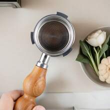 1 قطعة مرشح قهوة إسبرسو بدون قاع بثلاث آذان مناسب لآلات إسبرسو ديلونجي ديديكا EC680/EC685، مرشح إسبرسو بدون قاع من الفولاذ المقاوم للصدأ