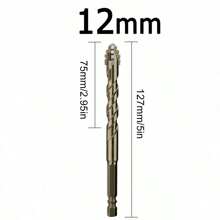 3pcs Eccentric Tooth Saw Drill Bits, Tools Multi-Function For Metal, Stainless Steel, Concrete, Glass, Ceramic Tile Hole Punching Christmas - Multicolor - View 12