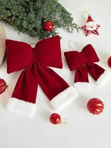 1pc 3D Bow Decor, Decorative Hanging Ornament, Available In S/M/L/XL Sizes, Suitable For Indoor Or Outdoor Party Decor, Wedding Decor, Valentine's Day