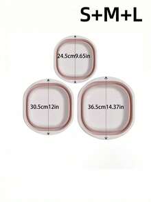 1/3件便携式折叠洗脸盆，户外旅行家用盆，学生宿舍洗脸盆，洗脚盆，洗衣盆，折叠盆，易清洗，轻便可伸缩，适用于家庭，宿舍和户外露营，可用作露营水槽，洗衣盆，水桶