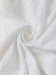 Women Causal Cami Dress Loose Scoop Neck Sleeveless Open Back Tie Short Tiered Ruffle Dress Summer Streetwear - trắng - Xem 6