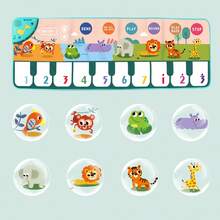 Kinder Musik Klaviermatte, berührungsempfindliches Spiel, Tanzspiel-Musikteppich mit Tier-/Instrumentengeräuschen, Klaviertastatur Frühförderungsspielzeug, Geschenk für Kleinkinder Jungen und Mädchen - Verschiedenfarbig - Übersicht 6