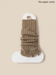 1/4/6 双装女士条纹蕾丝边保暖腿套，休闲过膝长筒腿套，学院风，百搭，秋冬春三季皆宜，Y2K风格，舒适保暖 - 彩色 - 查看 11