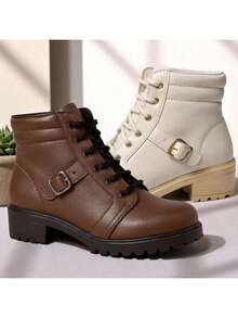 Women's Virginia Ankle Boots Low-Cut Boot Launch Fall Winter 2025 - 咖啡棕 - 查看 8