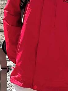 CAMEL CROWN Men's Fleece Jacket Three-In-One Detachable Waterproof Windproof Warm Outdoor Mountaineering Jacket - Chinese Red - View 3