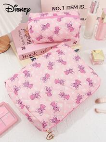 Disney 1个正品绗缝化妆包，大容量便携化妆包，化妆工具收纳包，护肤品及化妆品整理包，家居收纳包，可爱多功能化妆包，钱包，笔袋，拉链袋，护肤品收纳包 - 彩色 - 查看 13