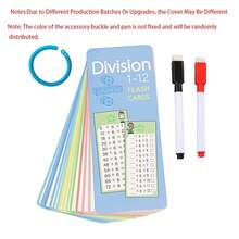 15pcs Reusable 0-12 Multiplication Table Math Learning Cards For Children - Multicolor - View 13