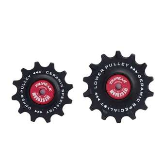 TRiPEAK 12T+12T 12T+14T Oversized Ceramic/Steel Bearing Jockey Wheel Pulley Set For 10/11Speed Gravel Rear Derailleur