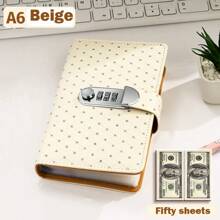 2025 Autumn/Winter Promotion New Bestselling Rhinestone Decorated Password Notebook, Large Capacity Cash & Document Storage