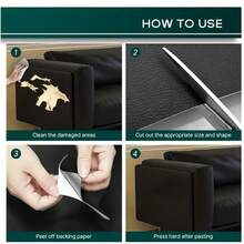 1pc Self-Adhesive Faux Leather Repair Patch - Multi-Purpose Scratch & Tear Fix For Sofas, Car Seats, Handbags - Durable Faux Leather With Easy Application, No Tools Needed, Faux Leather For Sofa, Car Seat Cover, Seamless Design, Easyapplication Patch - Multicolor - View 9