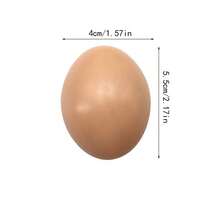 6/10/12pcs Realistic Artificial Chicken Eggs, Farm Animal Supplies, Nest Accessories, Decorative Eggs