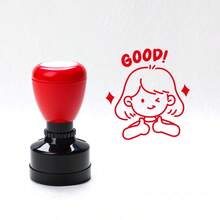 1 套英语和德语教师印章，彩色鼓励短语，用于评分、家庭作业、课堂管理，耐用 ABS 材料 - 非常适合学校和办公室使用