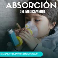 Cámara espaciadora con válvula para pediátrica, accesorio médico para inhalador infantil, mejora la administración de medicamentos - Amarillo - Ver 3
