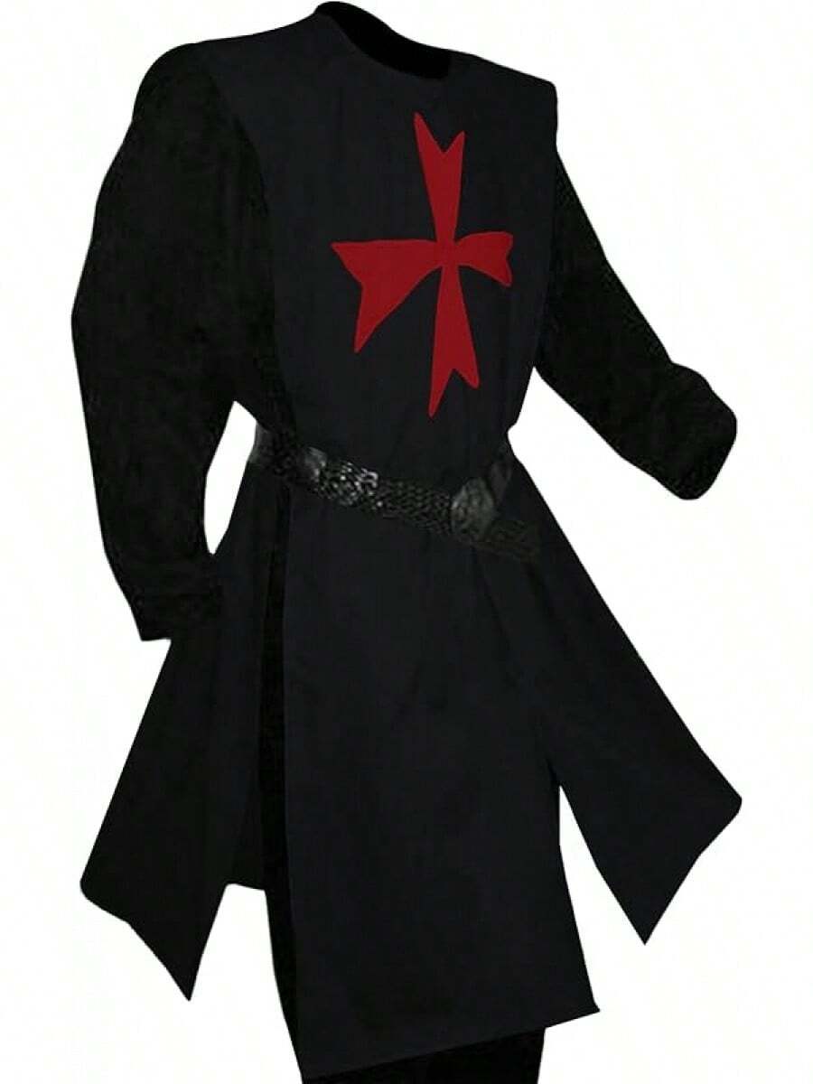 Men's Renaissance Costume Knights Templar Crusader Tunic Medieval LARP ...