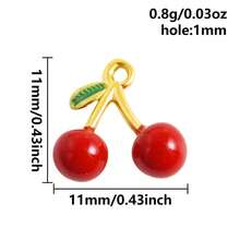 1pc/2pcs Luxury Delicate 304 Stainless Steel Electroplated Pendant Charms, Suitable For DIY Jewelry, Jewelry Making, Crafts - Ocean Life, Cherry, Flower Designs - Color - View 69