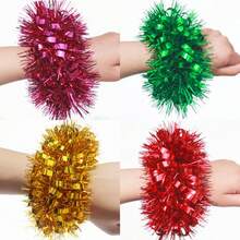 Team Sports & Dance Wrist Flower Performance Props Wristband, Cheerleading Pom Poms