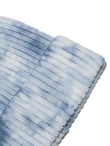 1pc Men's Autumn/Winter Personalized Tie-Dye Knit Hat, Warm Ear Protection Outdoor Hiphop Beanie, Fashionable Unisex Knitted Cap