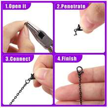 5米/卷项链链，适合DIY珠宝制作，项链链套装，包含20个龙虾扣，90个跳环，1米/包（不含龙虾扣和跳环） - 鏈條 - 查看 4