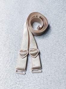 1-3对/套可爱俏皮心形扣内衣肩带弹力布肩带可更换文胸肩带可调节防滑肩带文胸布肩带 - 彩色 - 查看 7