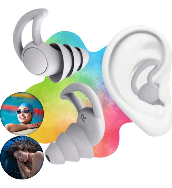 Protetor Auricular de Silicone Moldável Antirruído – Ideal para Dormir, Estudar, Viajar e Nadar – Macio, Confortável, Reutilizável, Anatômico – Bloqueia Barulhos e Entrada de Água – Para Adultos e Crianças – Acompanha Estojo Portátil – Disponível nas Cores Preto e Branco – Excelente para Sono Tranquilo, Foco nos Estudos e Prática de Natação – Protetor Auditivo Flexível de Alta Qualidade