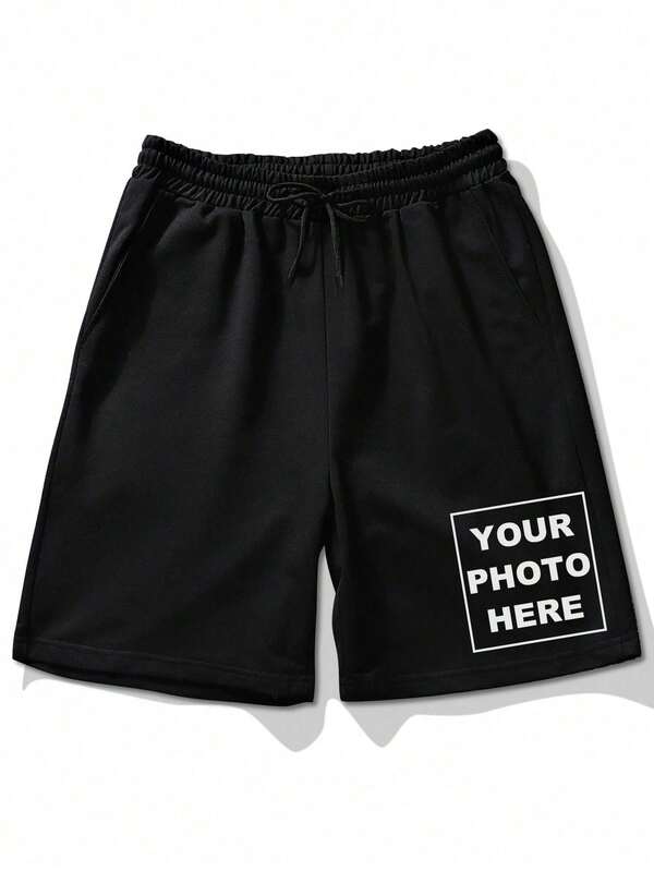 Customized Men's Casual Shorts, Upload Your Own Image/Design/Logo To Personalize Your Shorts, Sports Shorts, Black Pants, Outdoor Running Shorts, Bermuda Shorts, Men's Summer Workout Pants, Travel Shorts, Birthday Gift, Anniversary Gift, Gift For Best Friend Ornamental,Dawg Stylish,Fashion,Hipster,Contracted,Easy Costume,Modest Fashion,Minimal Chic,Casual Custom,Unique,Personalized Ideal Gifts For Him Family,Boyfriend,Friends,Children