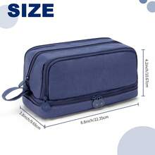 1 Piece Aesthetic Large 4-Layer Pencil Case - Extra High Capacity With Multi-Compartment Design & Premium Zipper Closure - College Student Essential, Back To School Supplies, Work Office Organizer, Artist Sketchbook Companion, Teacher Classroom Must-Have, Dormitory Storage Solution, Travel Stationery Pouch