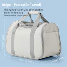 1pc Cat Bag Portable Backpack For Going Out, Dog Cat Cat Pet Carrying Breathable And Stress Resistant Portable Crossbody Cat Box, Foldable And Breathable Small And Medium-Sized Dog Cat Crossbody Cage Cat Carrier Cat Bag - Multicolor - View 12