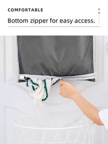 Room Decor Home Decor Halloween Decor Bedroom Decor Bathroom Decor Fall Over-The-Door Laundry Organizer Hanging Bag - Waterproof Wall-Mounted Dirty Clothes Storage For Bathroom, Dormitory, Student Dorms Bathroom Laundry Hanging Bag - Wall-Mounted Waterproof Dirty Clothes Organizer For Changing Room