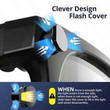 2Pcs Light Blocking Sticker Compatible With R-Ayban Meta Oak-Ley/Wayfarer/Skyler/Headliner Glasses Camera Light Cover