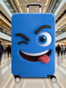 1 miếng 300g/mét vuông họa tiết biểu cảm vui nhộn, tấm bảo vệ hành lý dày dặn, phụ kiện hành lý dày dặn. Thích hợp cho công việc, chuyến công tác, kỳ nghỉ, du lịch, ký gửi hành lý và ngày tựu trường. Thêm sắc màu cho vali của bạn. Phù hợp cho vali từ 50-70cm. - Nhiều màu - Xem 19