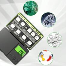 0.01g High Precision Mini Smart Digital Jewelry Scale, Automatic Calibration And Counting Feature, LCD Display, Portable Compact Square Design, Suitable For Kitchen, Jewelry, Gold, Baking, Home Use, And Portable Weighing Tool