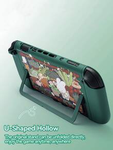 GeekShare Cute Floral Rabbit Design Slim PC Protective Case For Nintendo Switch 2 Console - Bunny Garden - View 6