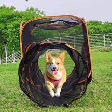 Outdoor Play Tent Tunnel Cube Compound Pet House 6 In 1 For Cat Puppy Dog Rabbit - Black - View 8