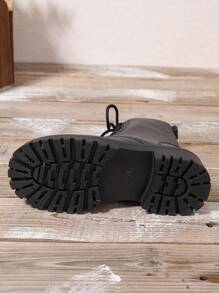 2025秋冬新款女士短靴 侧拉链靴 平底休闲女鞋 大学生女短靴 短靴 白色女短靴 时尚女短靴 系带女鞋 女士踝靴短靴 女士时尚靴子 防滑女短靴 保暖女靴 - 黑色 - 查看 8